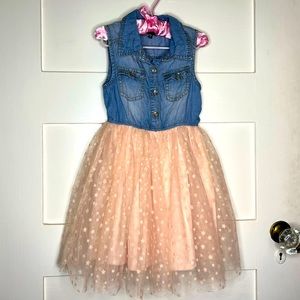 Denim and Tulle Dress